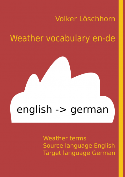 Front page of the weather vocabulary en-de